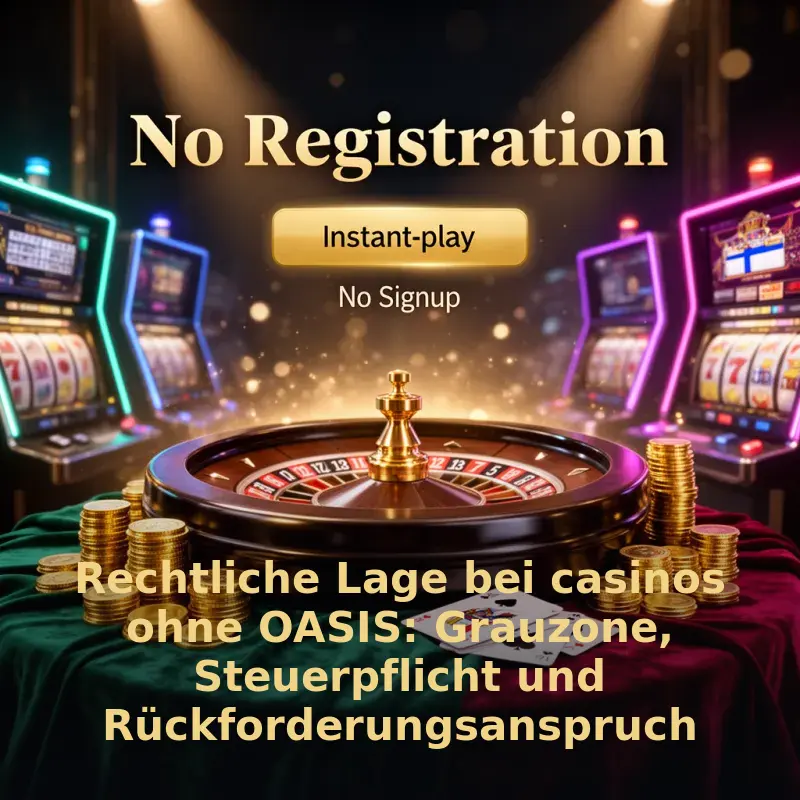 Rechtliche Lage bei casinos ohne OASIS: Grauzone, Steuerpflicht und Rückforderungsanspruch